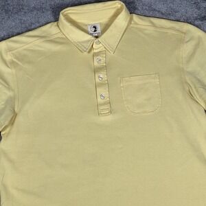 Duck Head Polo Shirt Men's‎ Large Yellow Short Sleeve Pocket